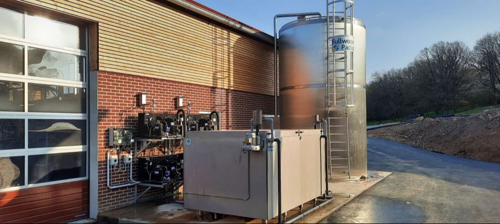 Eisbank Milchkühlung